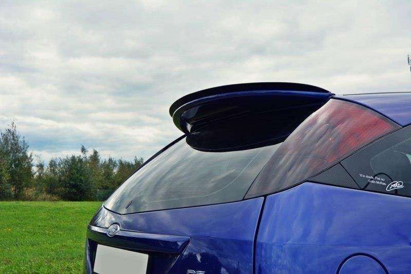 Maxton Design Spoiler CAP passend für Ford Focus RS Mk1 schwarz Hochglanz