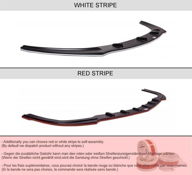 Maxton Design Heck Ansatz Flaps Diffusor passend für Mercedes C-Klasse C205 63 AMG Coupe schwarz Hochglanz