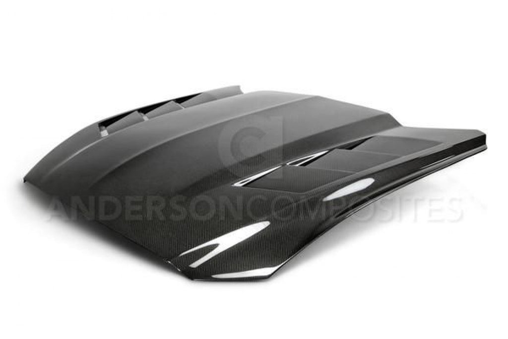 Anderson Composites Carbon Motorhaube doppelseitig für Ford Mustang 2015-2017 HEAT EXTRACTOR