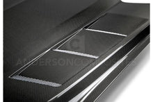 Laden Sie das Bild in den Galerie-Viewer, Anderson Composites Carbon Motorhaube doppelseitig für Ford Mustang 2015-2017 HEAT EXTRACTOR