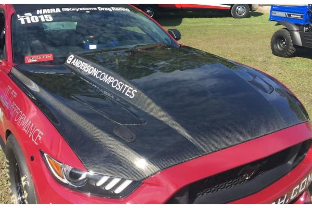 Anderson Composites Carbon Motorhaube für Ford Mustang 2015-2017 3 INCH COWL