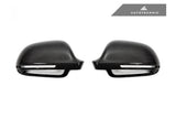 AutoTecknic Ersatz Carbon Spiegelkappen für Audi 8P A3/S3 | B8 A4/S4 | 8T A5/S5 ohne Side Assist