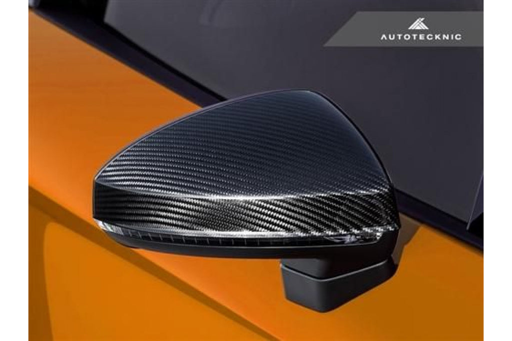 AutoTecknic Ersatz Carbon Spiegelkappen für Audi 8S MK3 TT/TTS 2015-2017 | 4S MK2 R8 2016-2018 ohne Side Assist