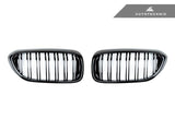 AutoTecknic Ersatzkühlergrill Doppellamellen Glazing Black für G30 5er