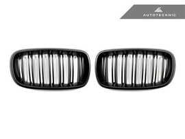 AutoTecknic Ersatzkühlergrill Doppellamellen Stealth Black für F15 X5 | F85 X5M & F16 X6 | F86 X6M