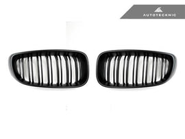 AutoTecknic Ersatzkühlergrill Doppellamellen Stealth Black für F34 3er GT