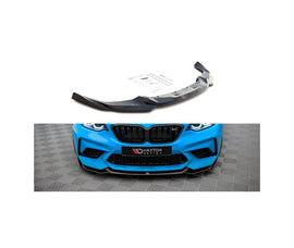 Cup Spoilerlippe Front Ansatz V.1 für BMW M2 Competition F87 schwarz hochglanz