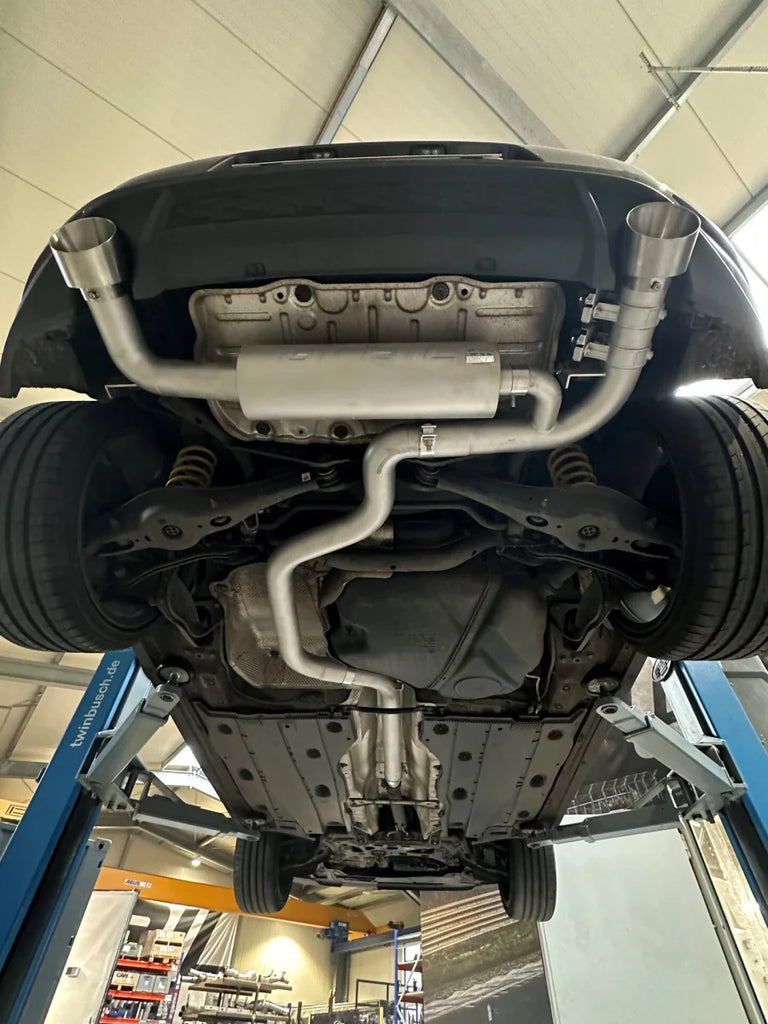 Grail Abgasanlage VW Golf 7 GTI 3-Zoll e an HJS glasperlengestrahlt (kostenfrei) DNUC (TCR)