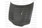 Seibon Carbon Motorhaube für BMW 3er E46 Coupé und Cabrio Facelift 2002 - 2005 GTR-Style