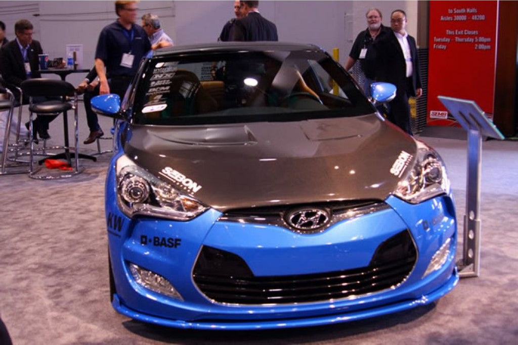 Seibon Carbon Motorhaube für Hyundai Veloster 2012 - 2013 OE-Style