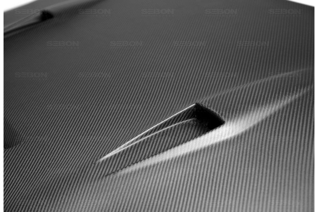 Seibon Carbon Motorhaube für Nissan Skyline R35 GT-R 2009 - 2015 Trockencarbon GTII-Style