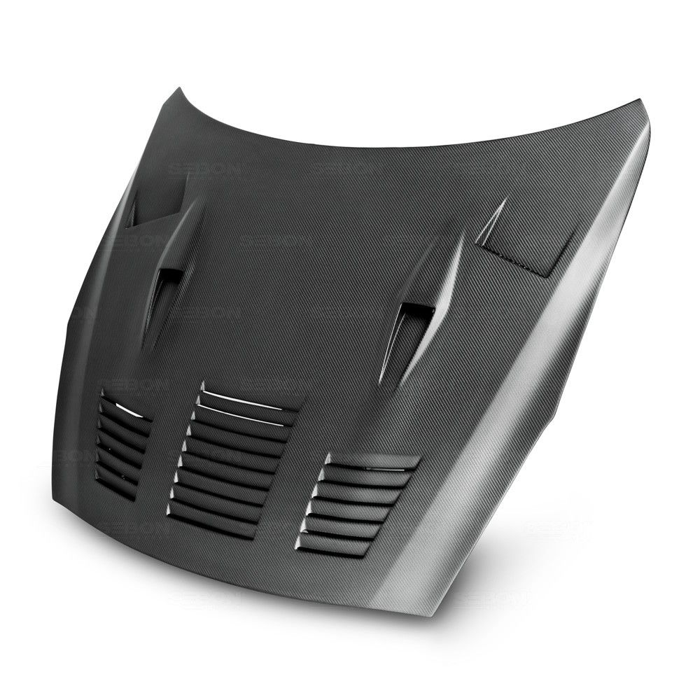 Seibon Carbon Motorhaube für Nissan Skyline R35 GT-R 2009 - 2015 Trockencarbon GTII-Style